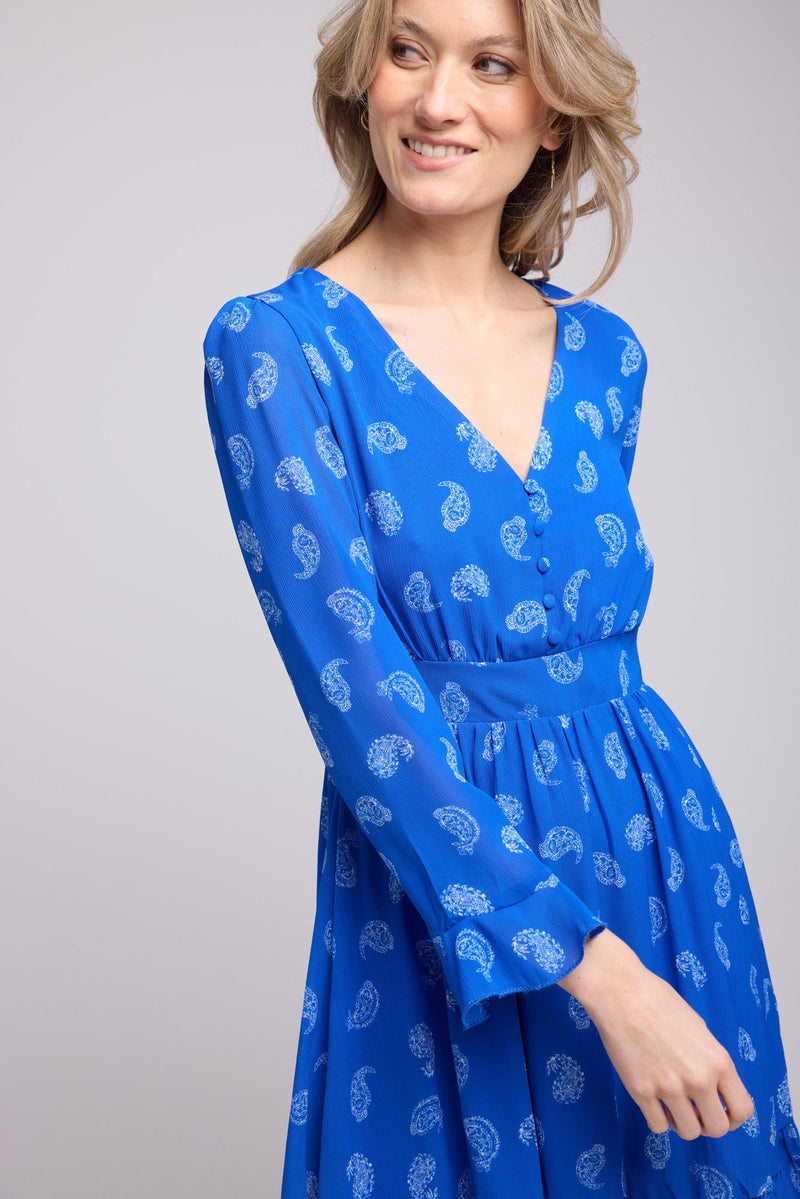 ROBE 62228/1079 BANDANA BLEU