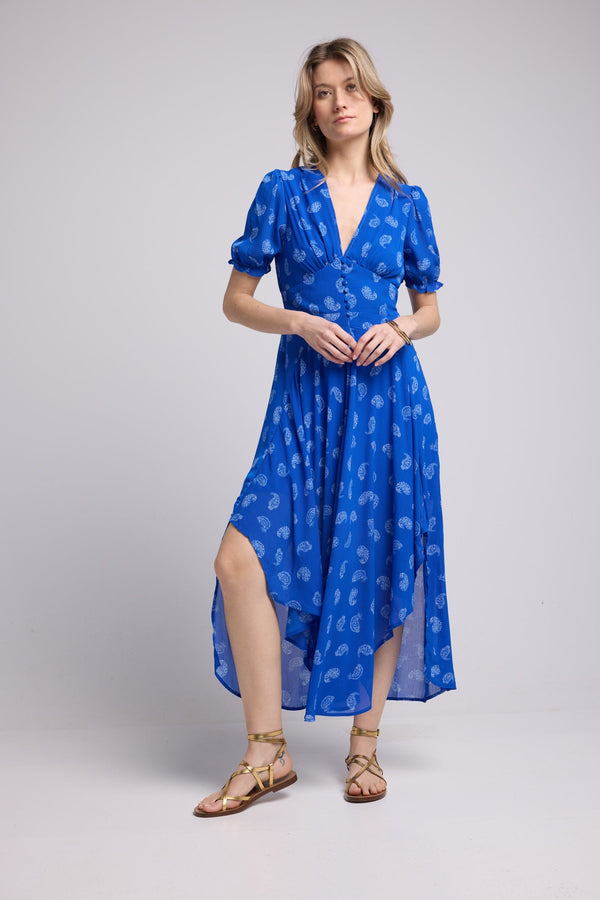 ROBE 62279/1079 BANDANA BLEU