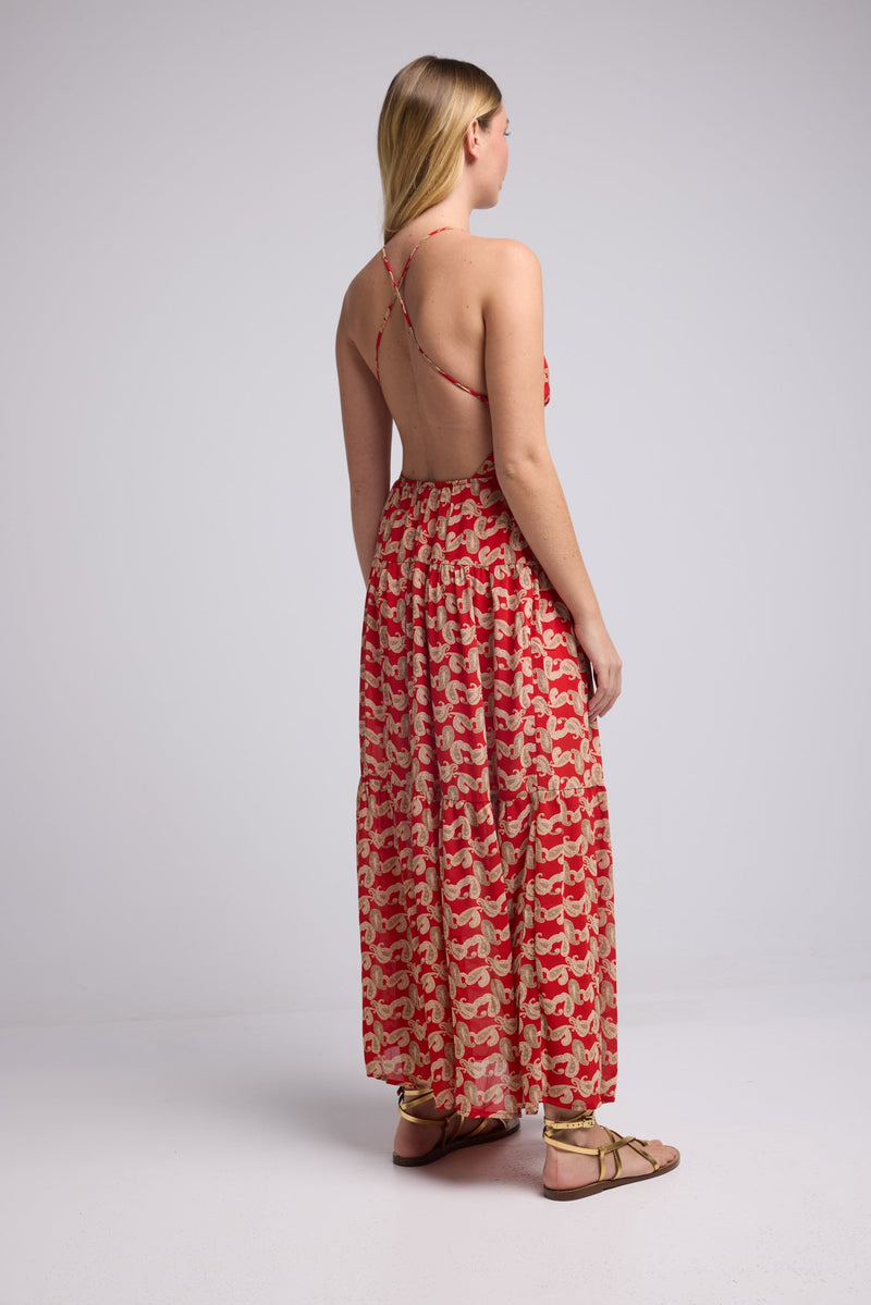 ROBE 62377/1055P ROUGE