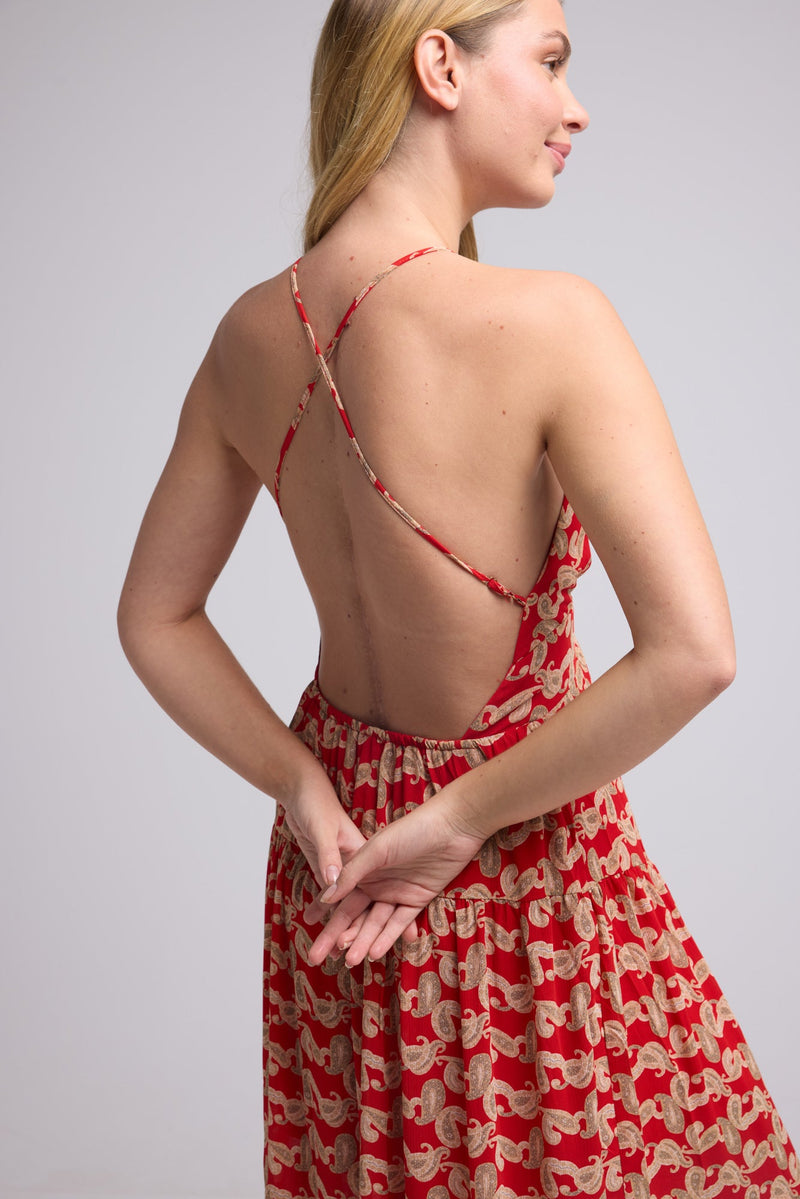 ROBE 62377/1055P ROUGE