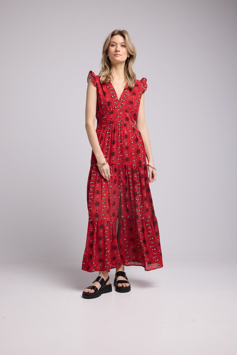 ROBE 62380 P/1235P FLEUR ROUGE
