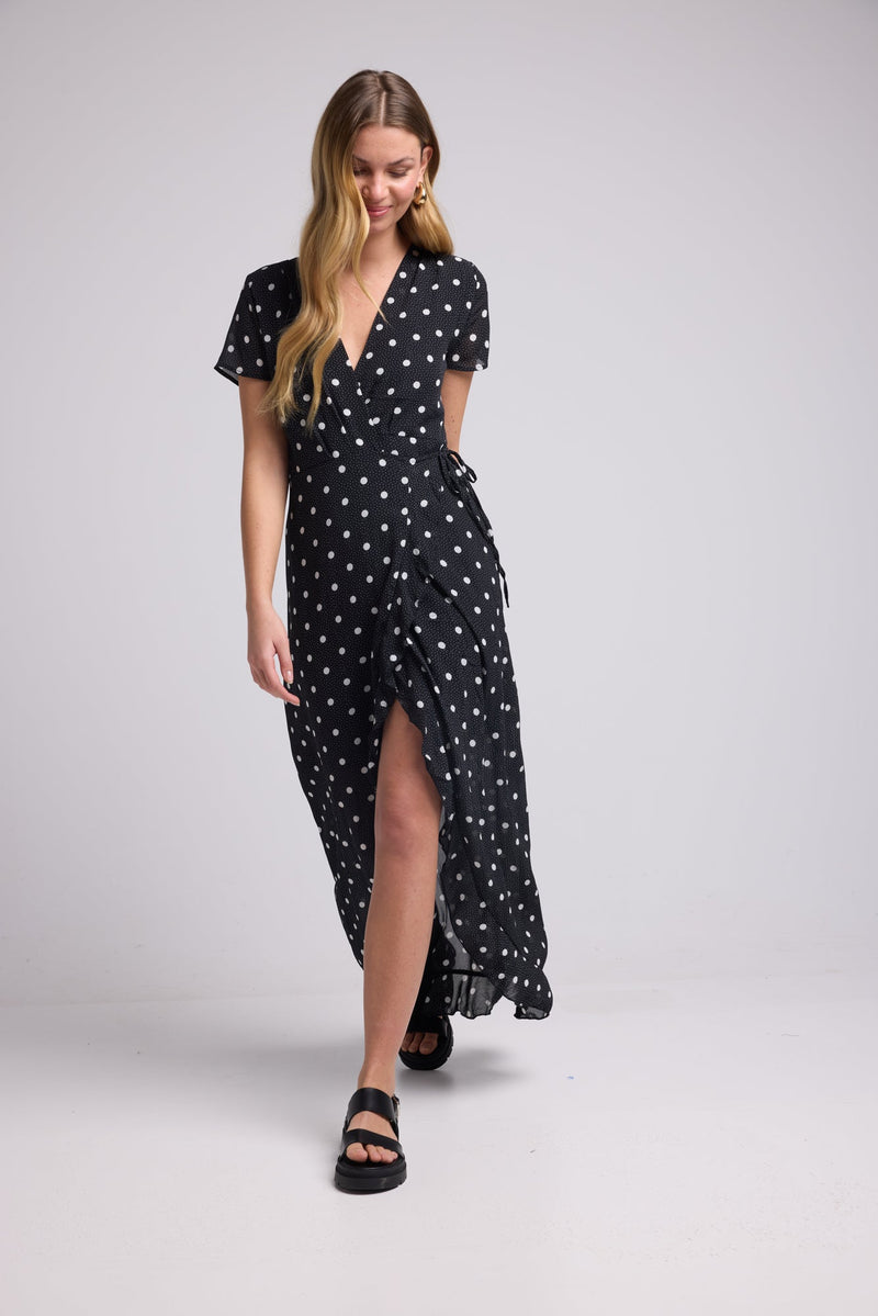 ROBE 62875/1071 POIS NOIR