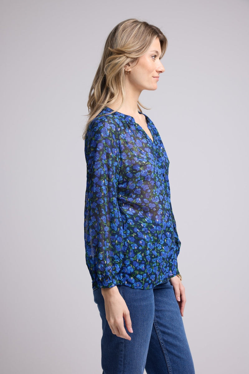 BLOUSE 62953/502P BLEU