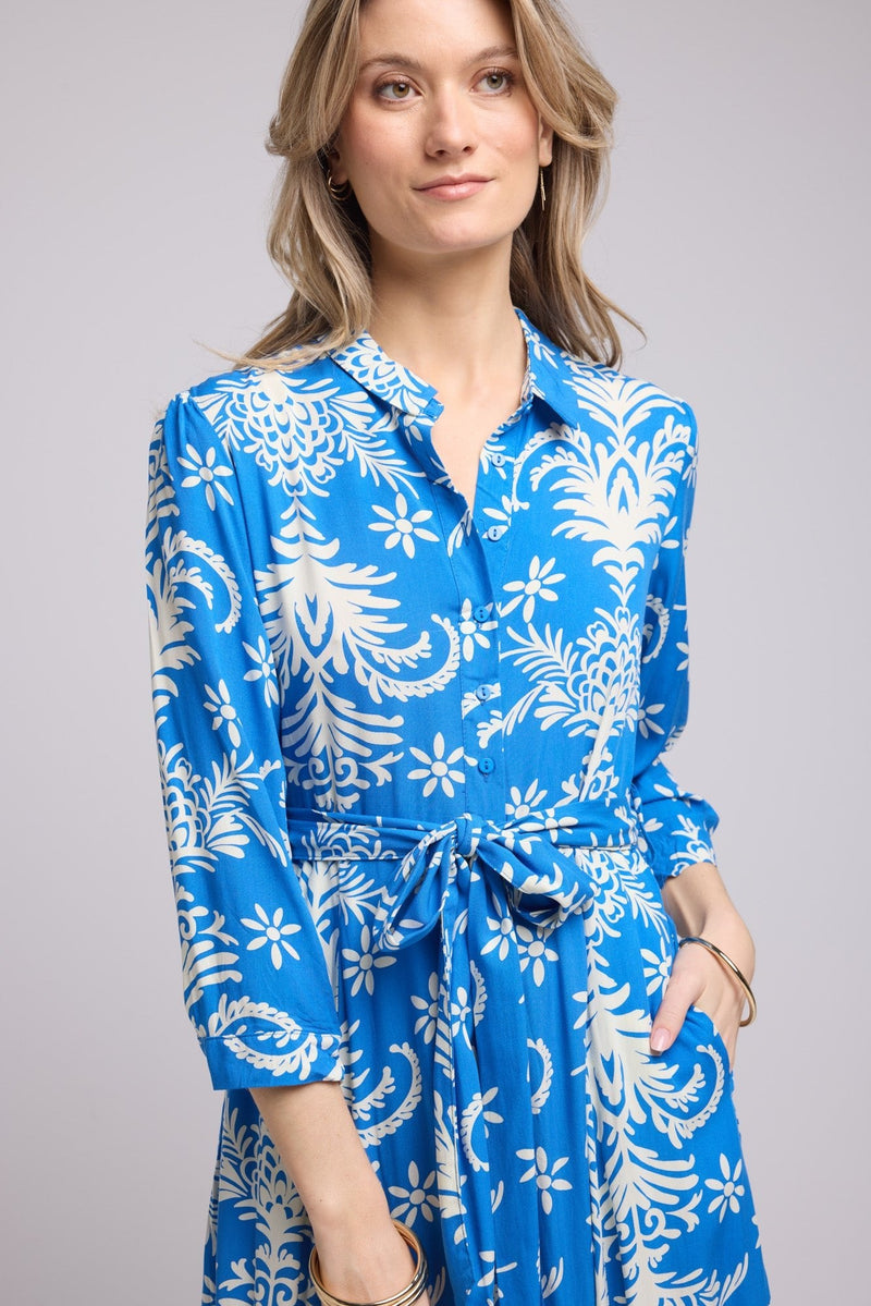 ROBE 62998/1396V BLEU ROI BLANC