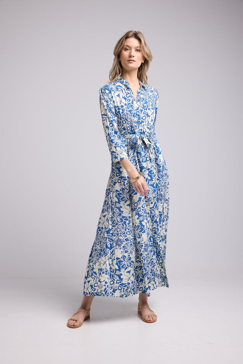 ROBE 62998/FLEURS BLEU BLANC 960V