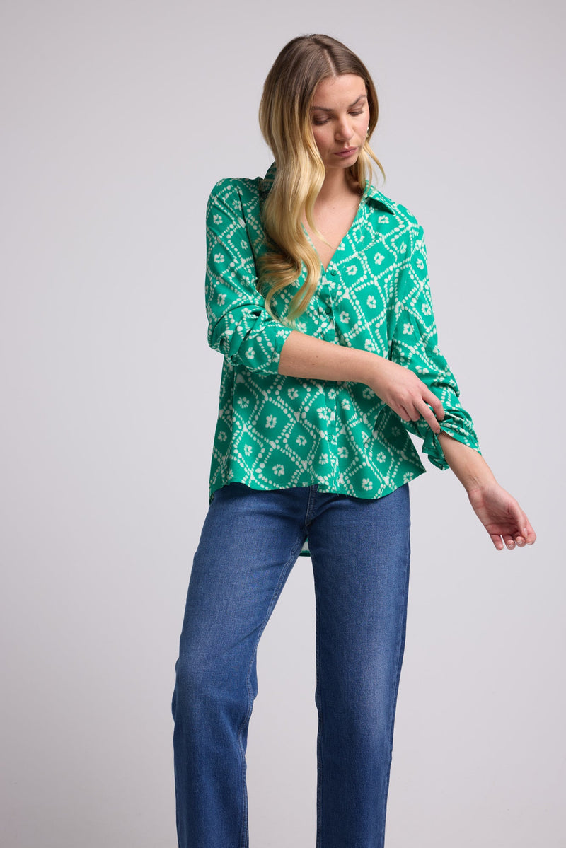 BLOUSE 63255 VERT 1125V