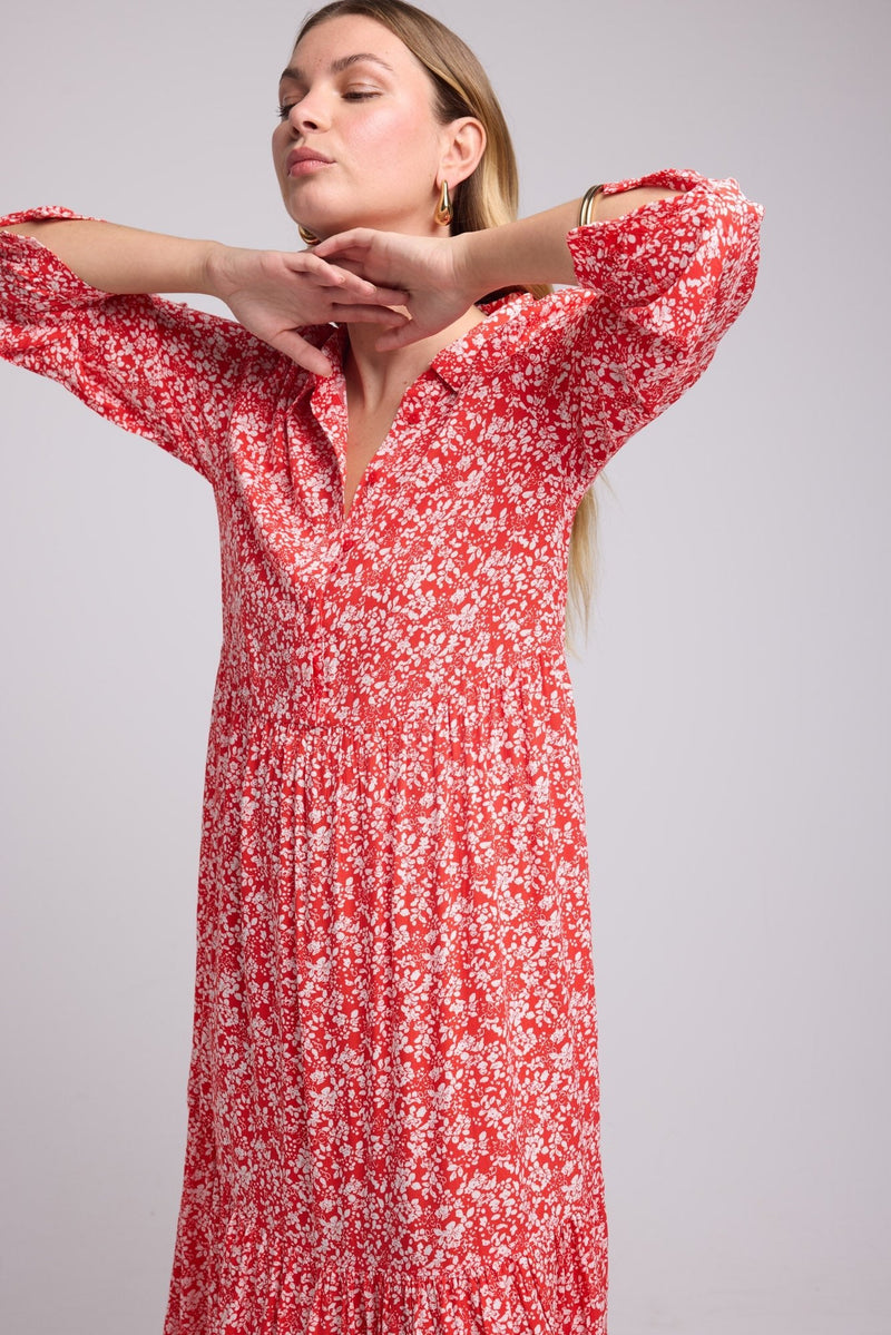 ROBE 63348/FLEURS ROUGE 1140V