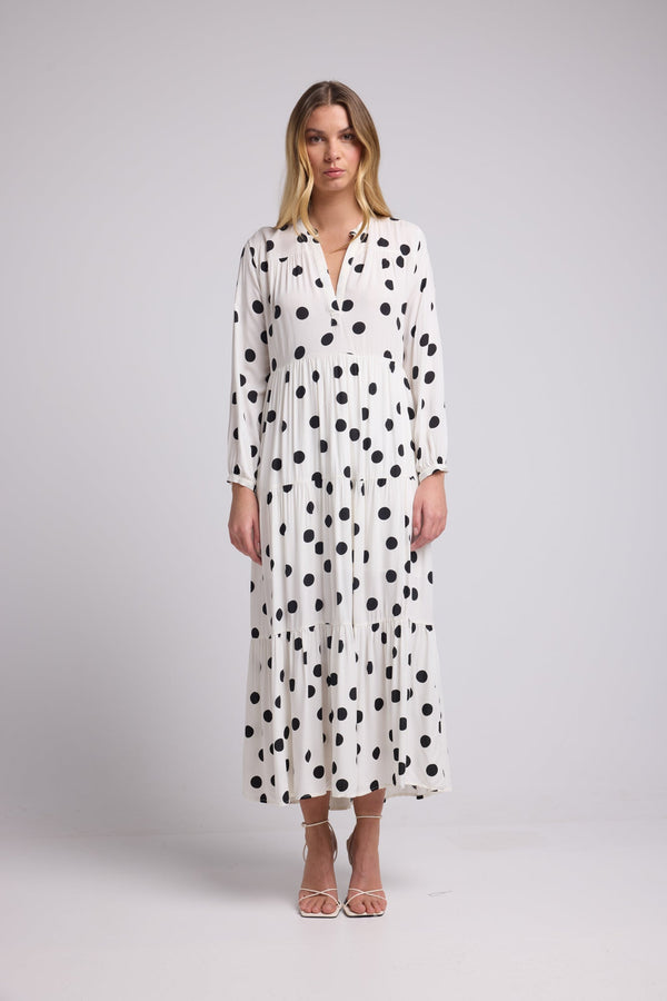 ROBE 63564/POIS NOIR BODY ECRU1220V