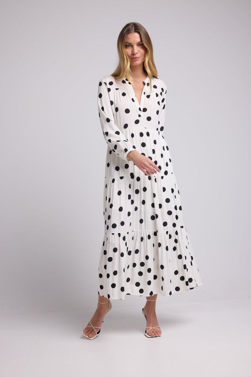 ROBE 63564/POIS NOIR BODY ECRU1220V
