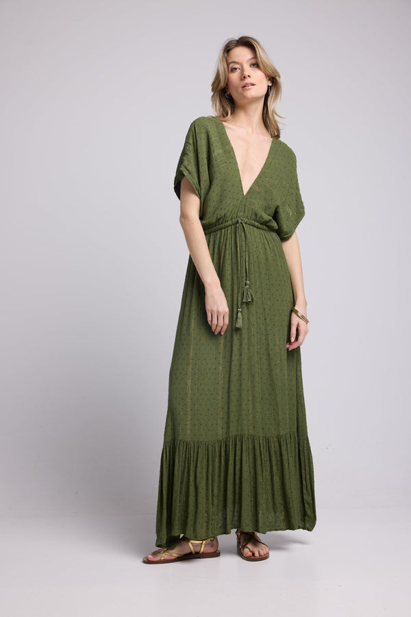 ROBE ADELE LONG KHAKI