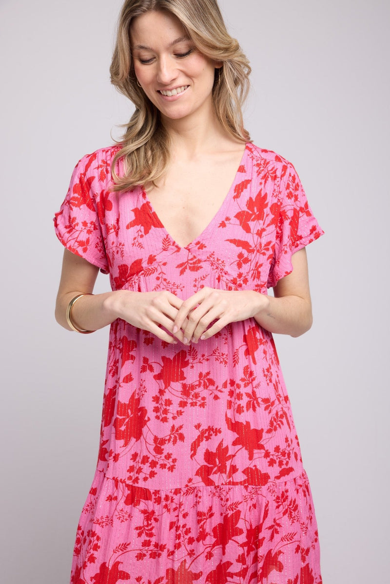 ROBE ALBI PINK RED P821