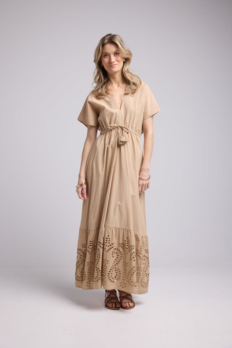 ROBE AMELIE LONG/BEIGE