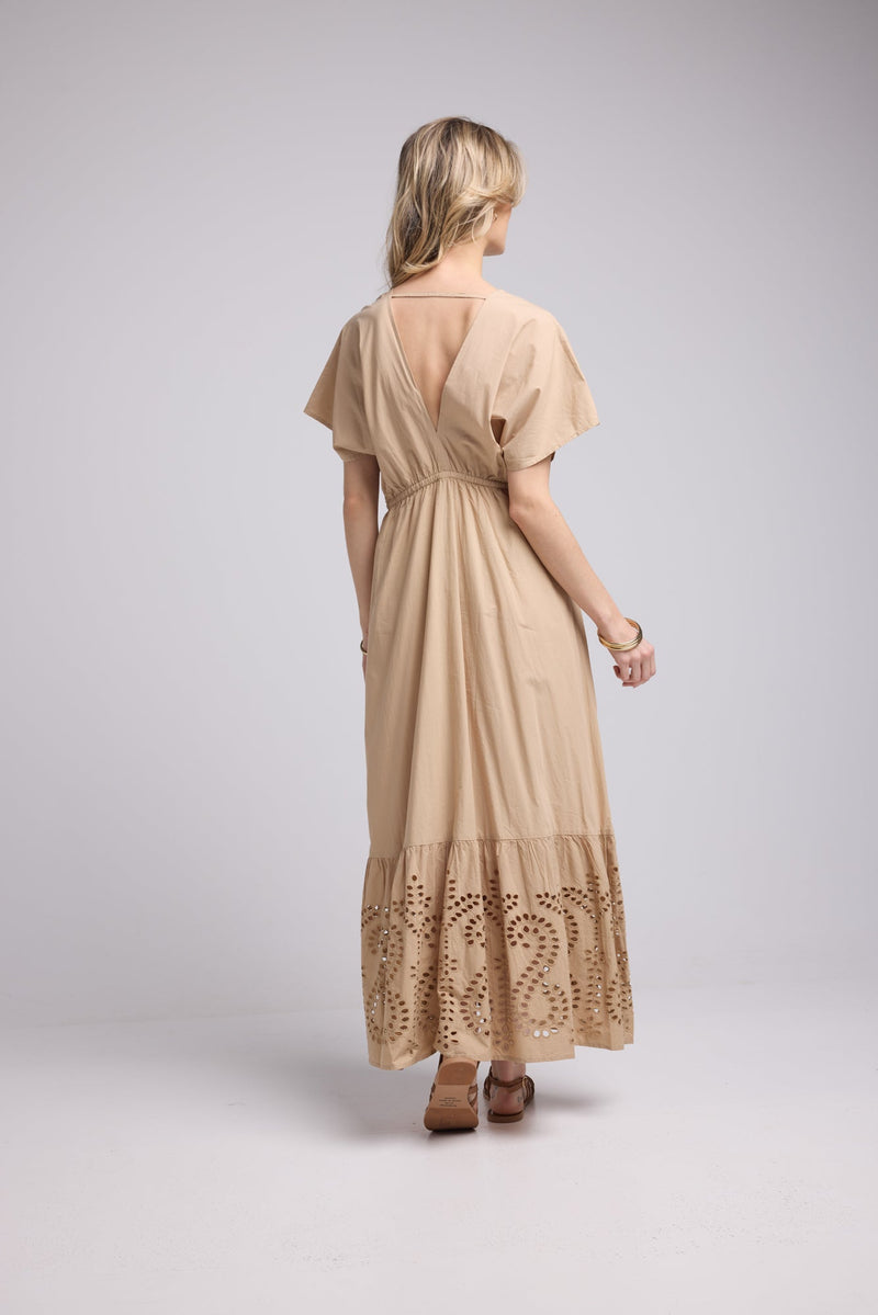 ROBE AMELIE LONG/BEIGE
