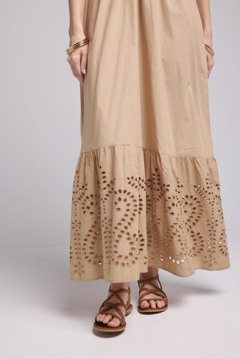 ROBE AMELIE LONG/BEIGE