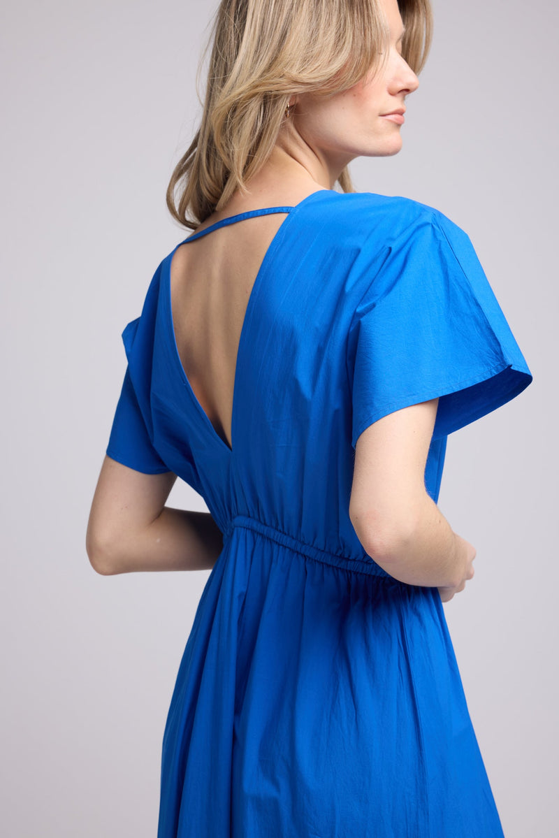 ROBE AMELIE LONG BRIGHT BLUE