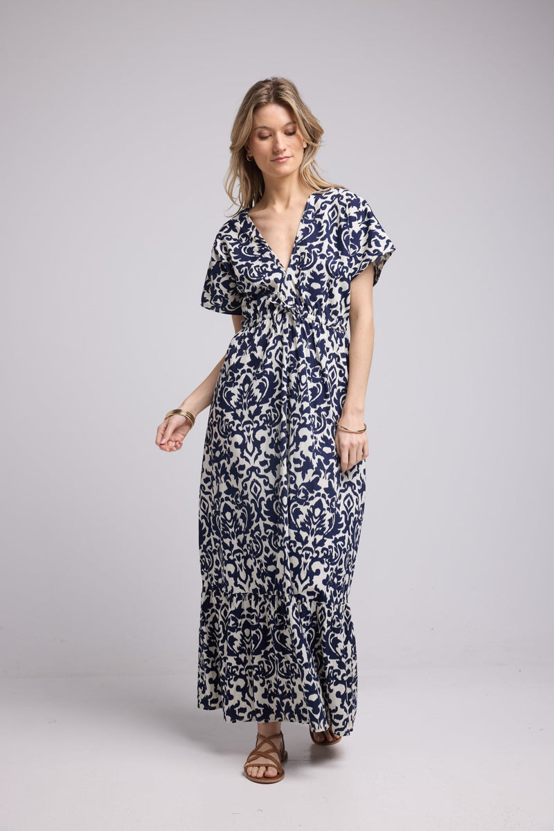 ROBE AVA IMP/NAVY P2306