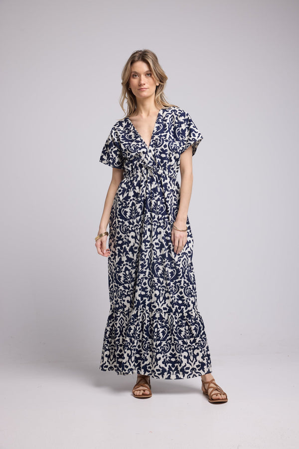 ROBE AVA IMP/NAVY P2306