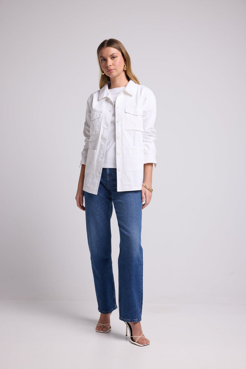 VESTE BOHI/BLANC