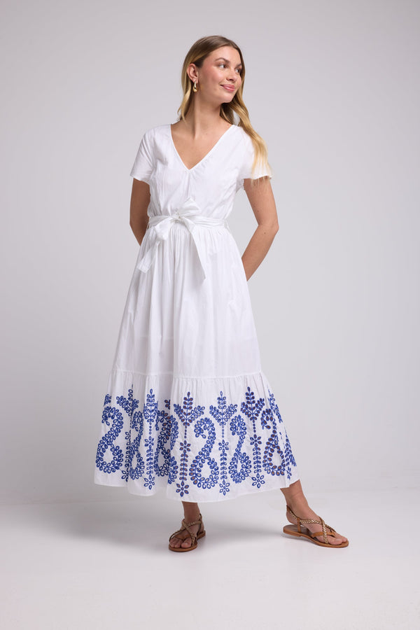ROBE CHICHI NEW/BLANC BLEU