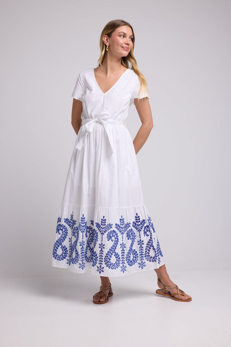 ROBE CHICHI NEW/BLANC BLEU