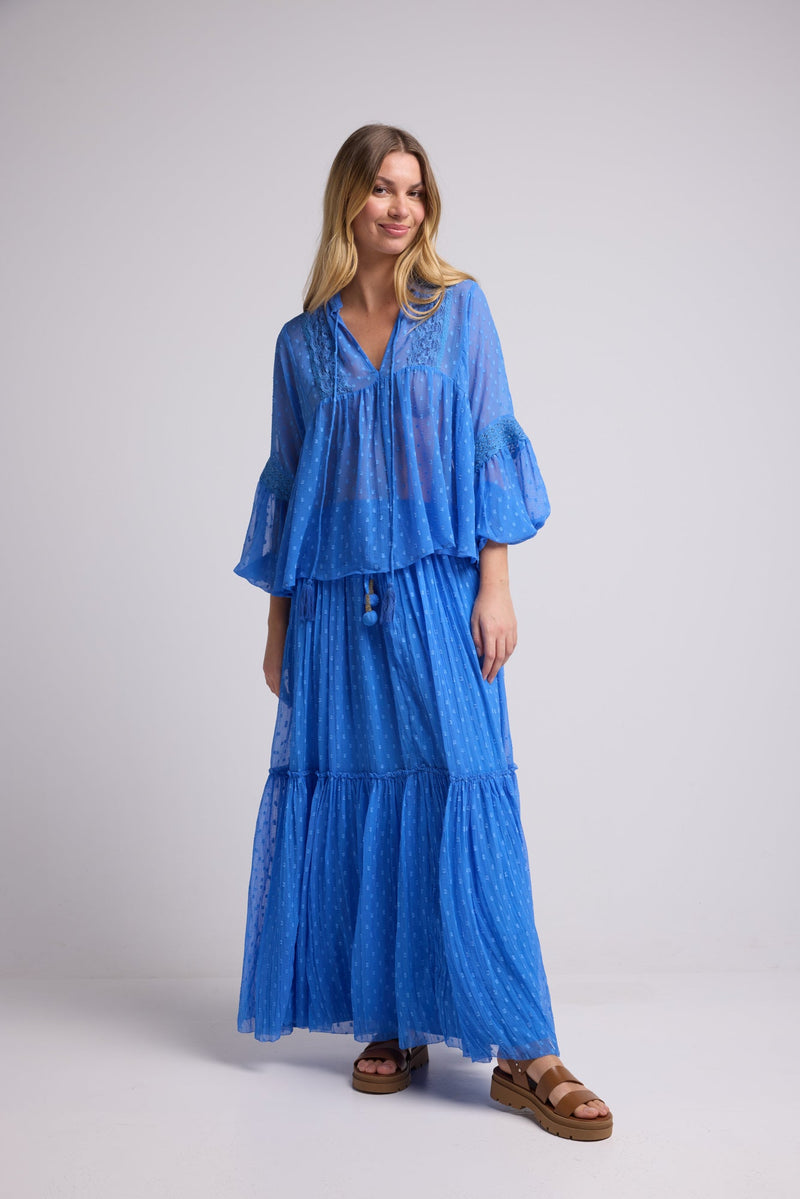 BLOUSE COCO BRIGHT BLUE