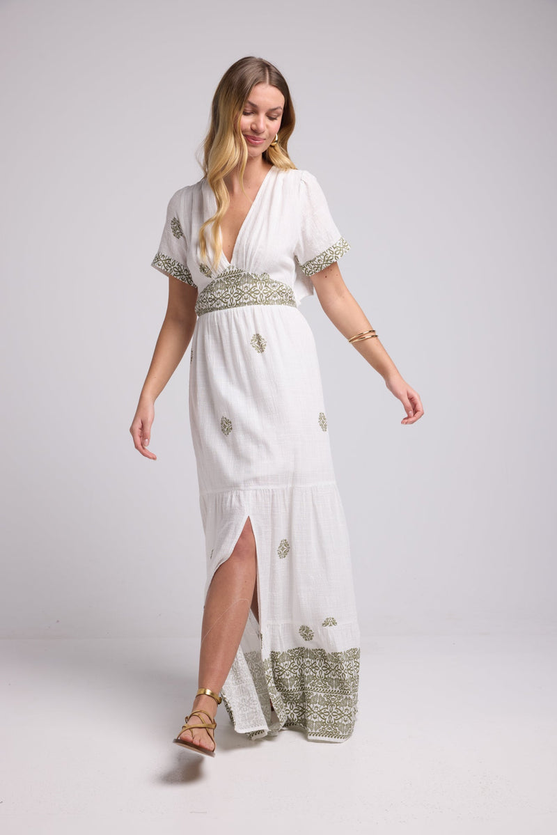 ROBE DOLORES P19 KHAKI