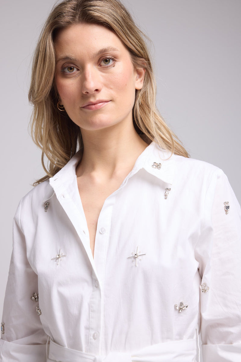 ROBE ELLY/BLANC