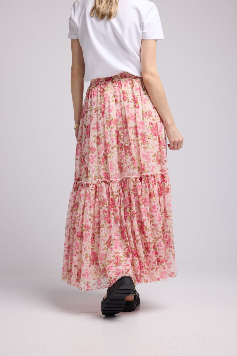 JUPE GAYA SKIRT PINK PRINT