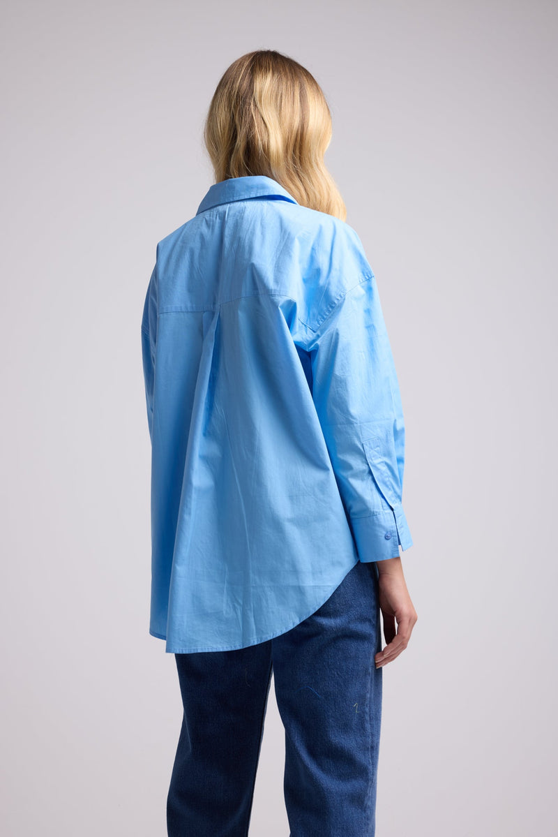 CHEMISE HUGO UNI/BLEU