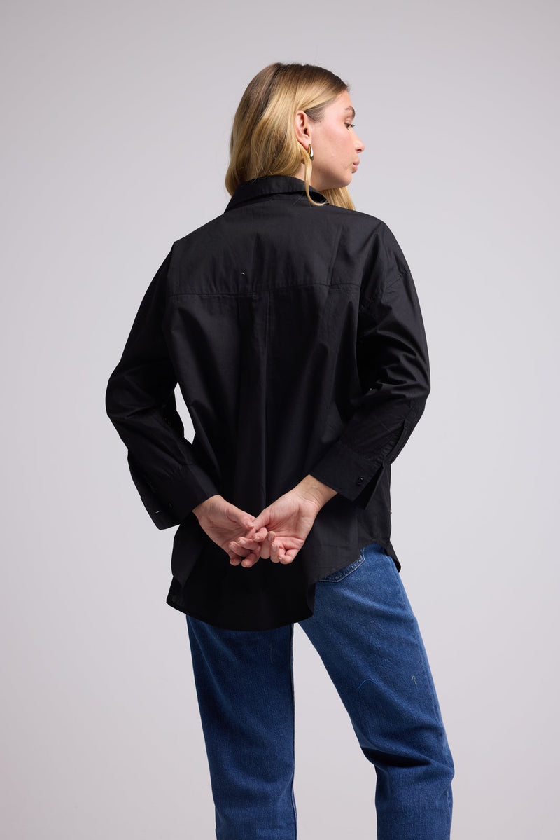CHEMISE HUGO UNI/NOIR