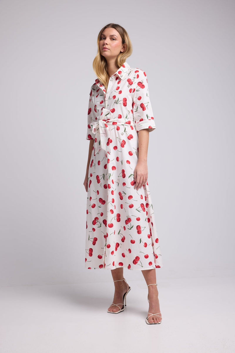 ROBE JACQUY LONG P2430 CERISES