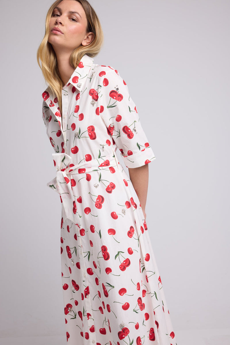 ROBE JACQUY LONG P2430 CERISES