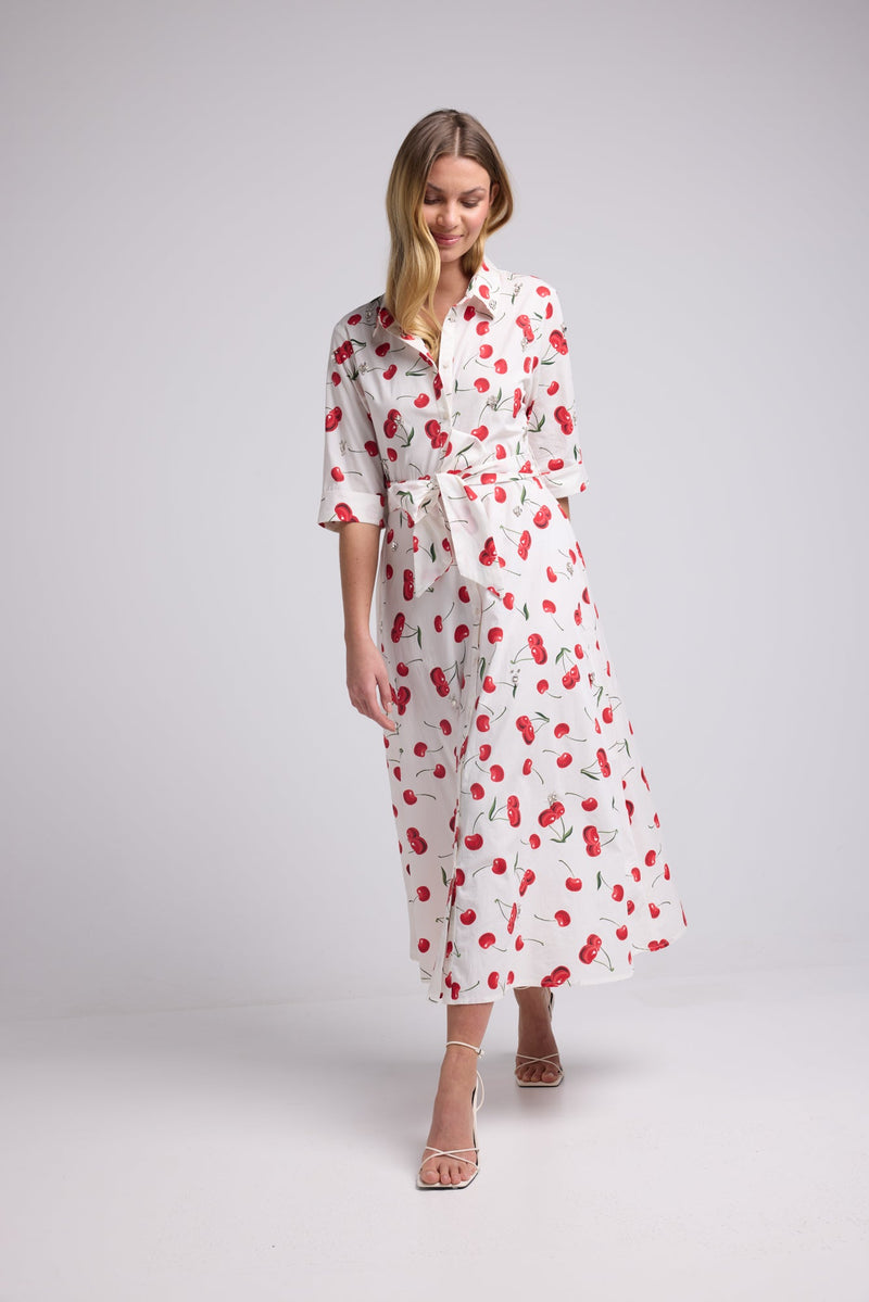 ROBE JACQUY LONG P2430 CERISES