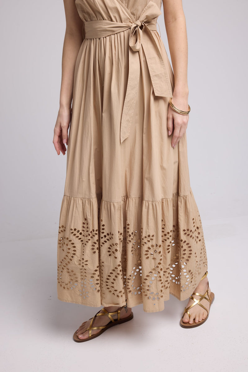 ROBE JULIE LONG/BEIGE
