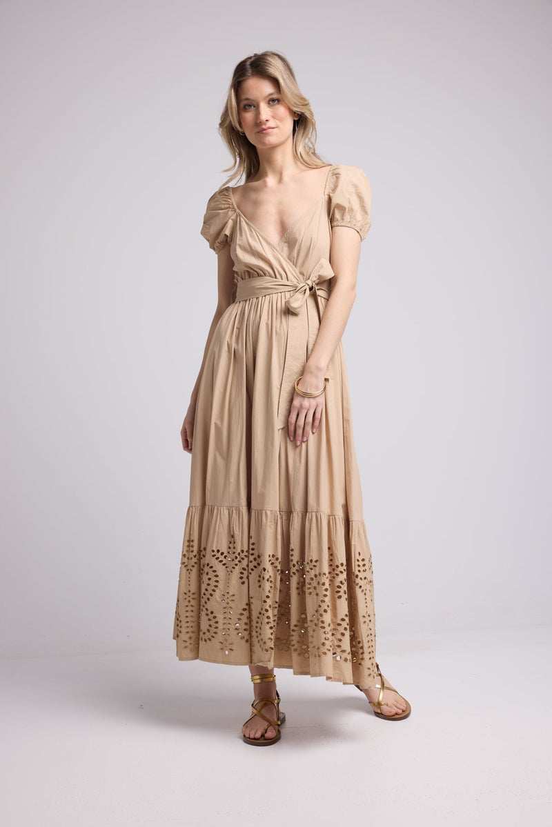 ROBE JULIE LONG/BEIGE