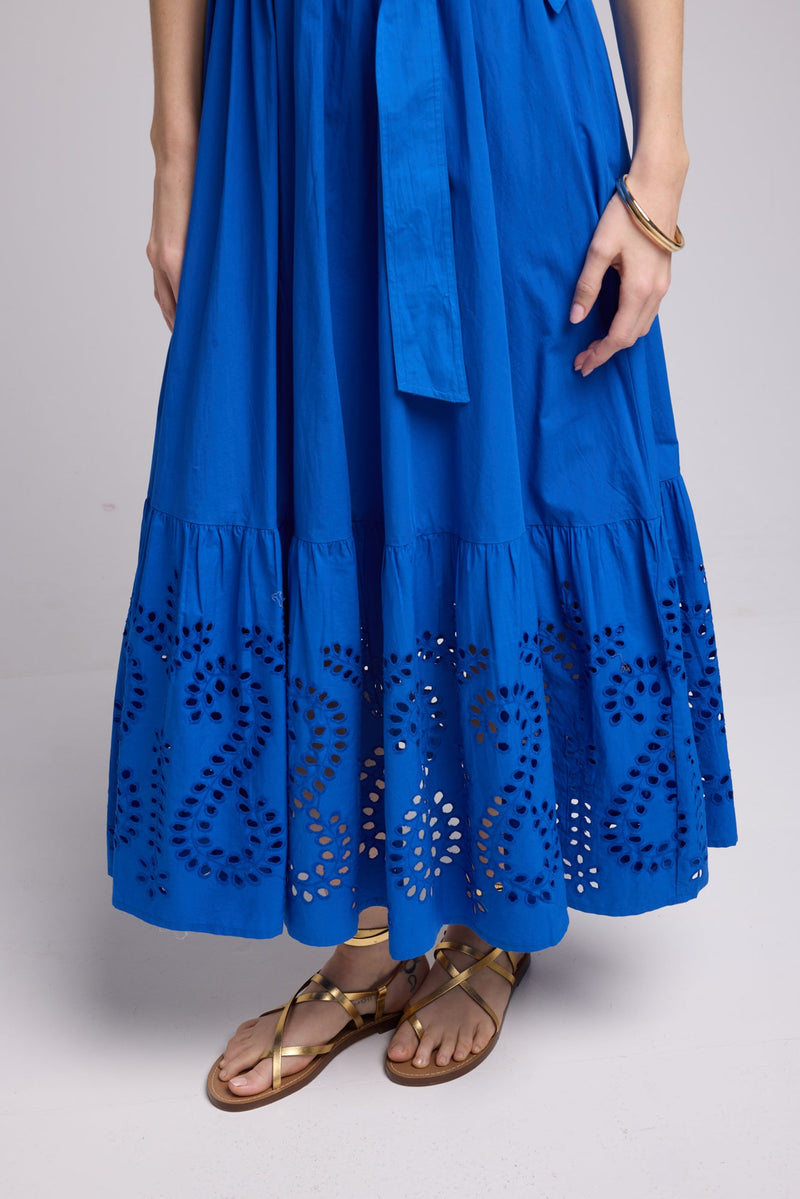 ROBE JULIE LONG BRIGHT BLUE