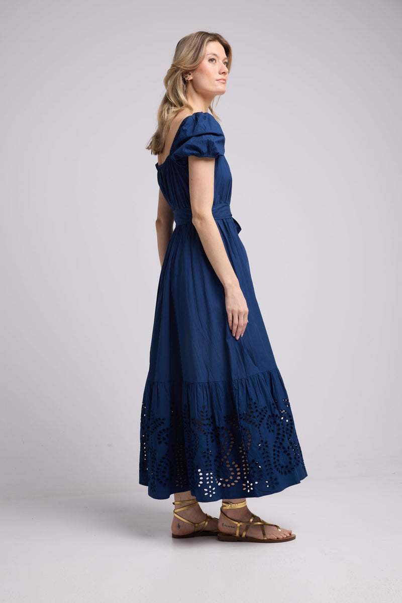 ROBE JULIE LONG/NAVY