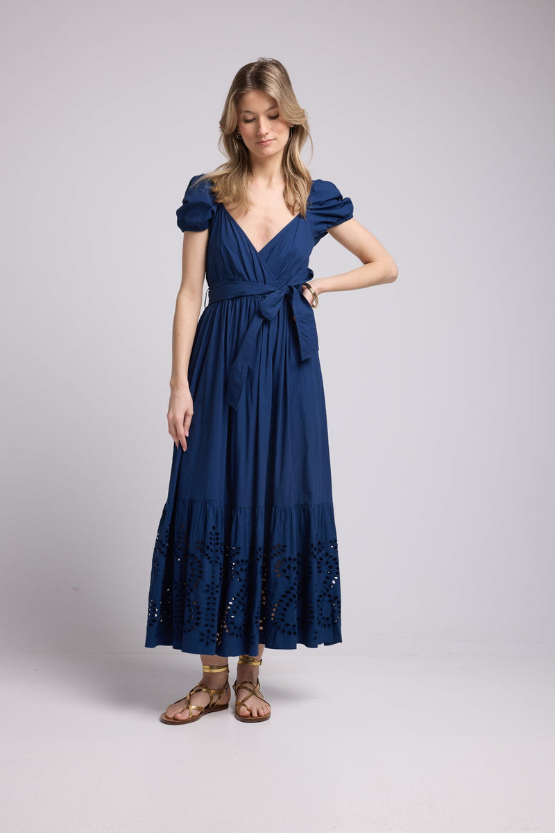 ROBE JULIE LONG/NAVY