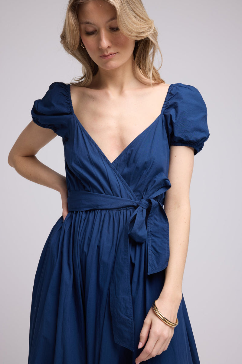 ROBE JULIE LONG/NAVY