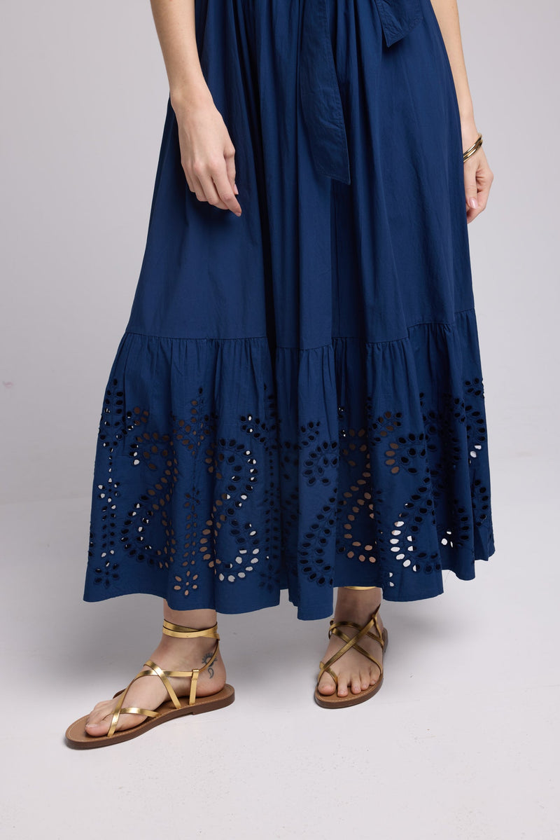ROBE JULIE LONG/NAVY