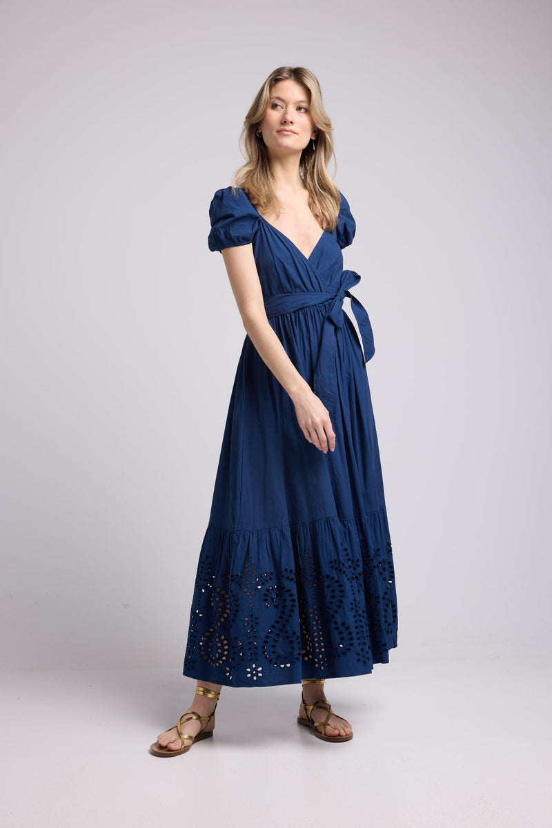 ROBE JULIE LONG/NAVY