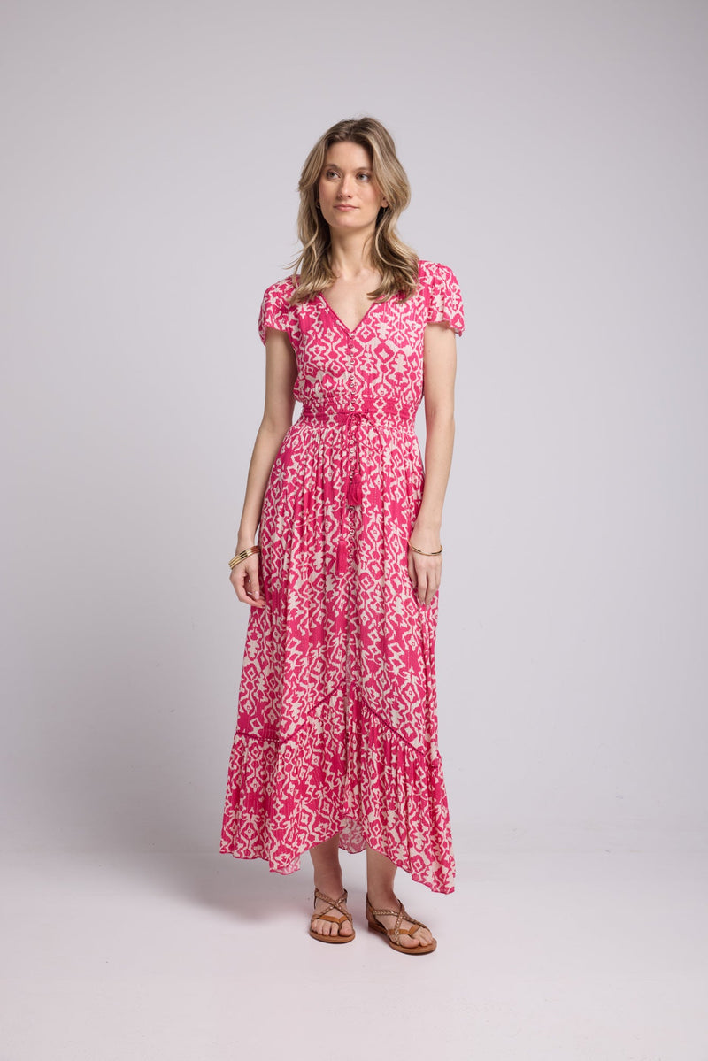 ROBE LORY LONG/FUSHIA P822