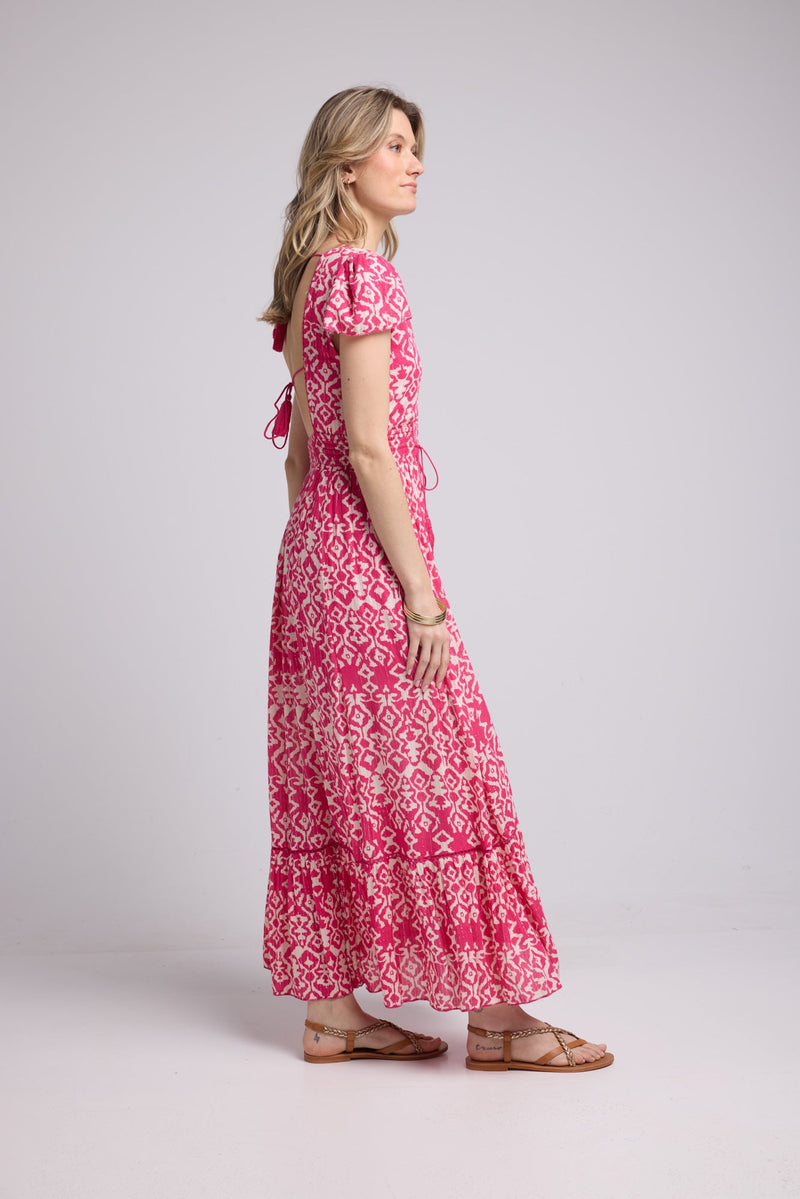 ROBE LORY LONG/FUSHIA P822