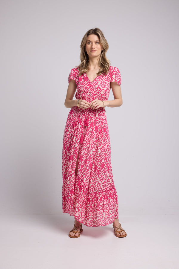ROBE LORY LONG/FUSHIA P822