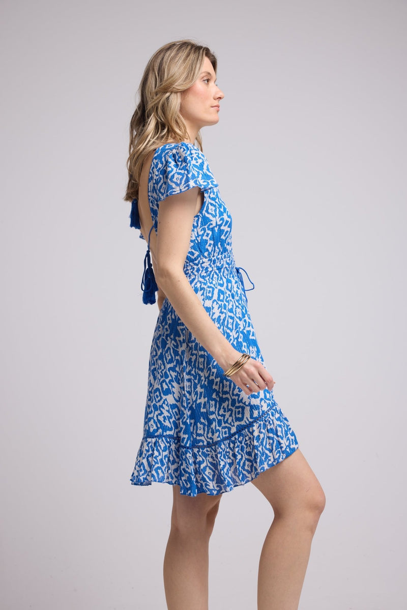 ROBE LORY SHORT/BRIGHT BLUE P822