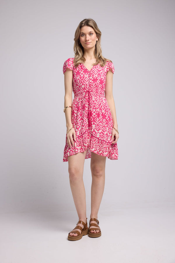 ROBE LORY SHORT/FUSHIA P822