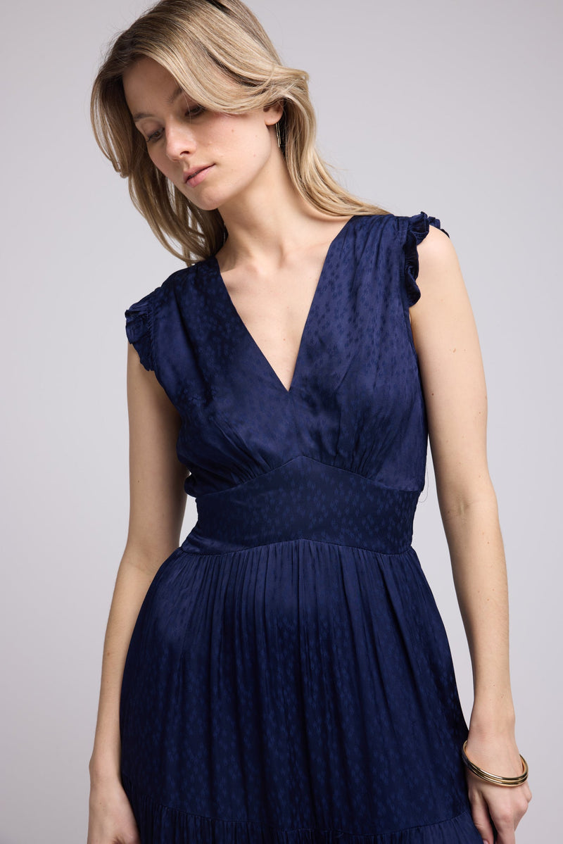 ROBE MOKA LONG NAVY