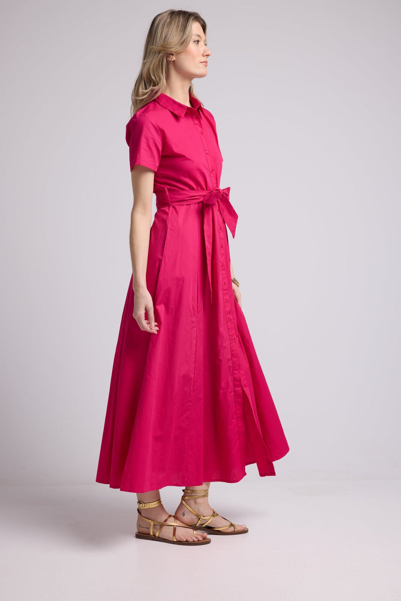 ROBE PATY BRIGHT FUSHIA