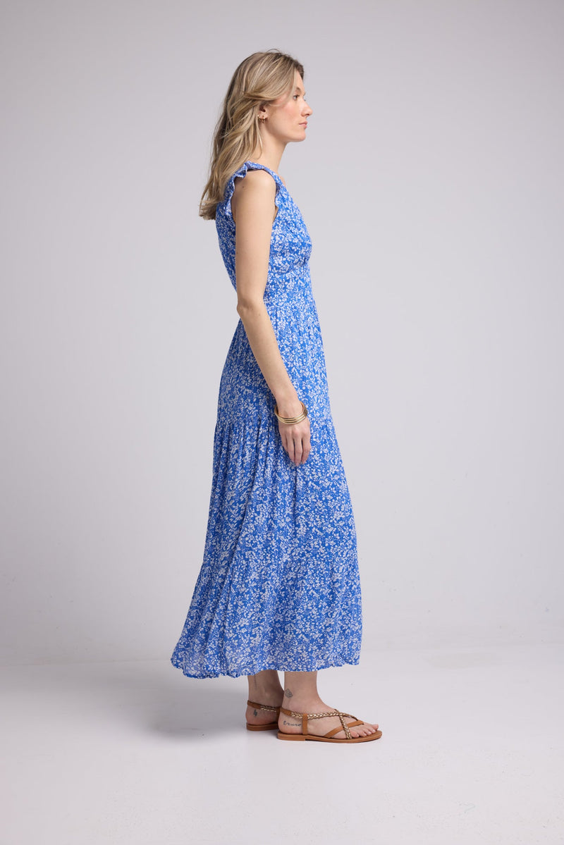 ROBE PENNY LONG/BLEU P815