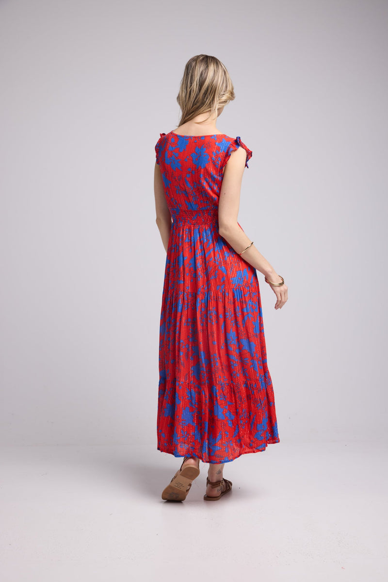 ROBE PENNY LONG/RED BLUE P821